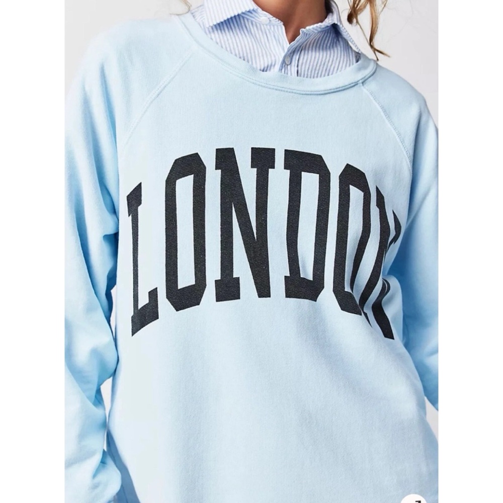 Free People Retro Brand “LONDON” Sweatshirt